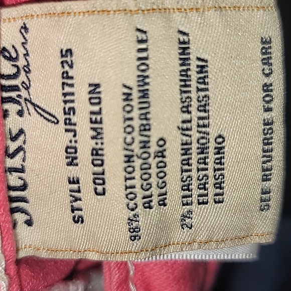 Miss me pink capri jeans sz 25 excellent condition - Picture 8 of 9